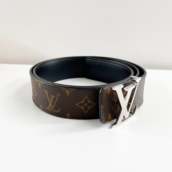 Louis Vuitton LV Initiales Monogram 40mm Reversible Belt Brown Black 95 / 38 - Picture 4 of 8